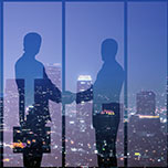 Business partner handshake